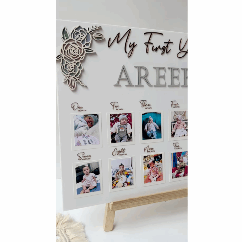Baby Photo Board - Rectangular Shape